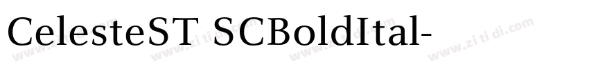 CelesteST SCBoldItal字体转换 CelesteST SCBoldItal字体转换